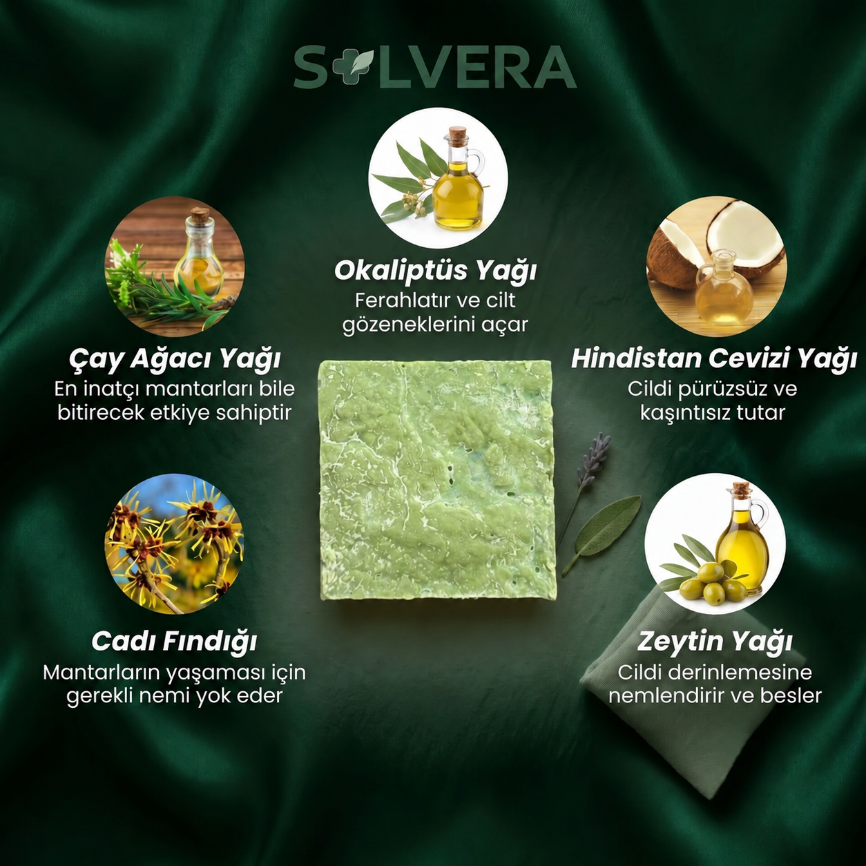 Solvera | Yoğun Arındırıcı Mantar Karşıtı Sabun Bar